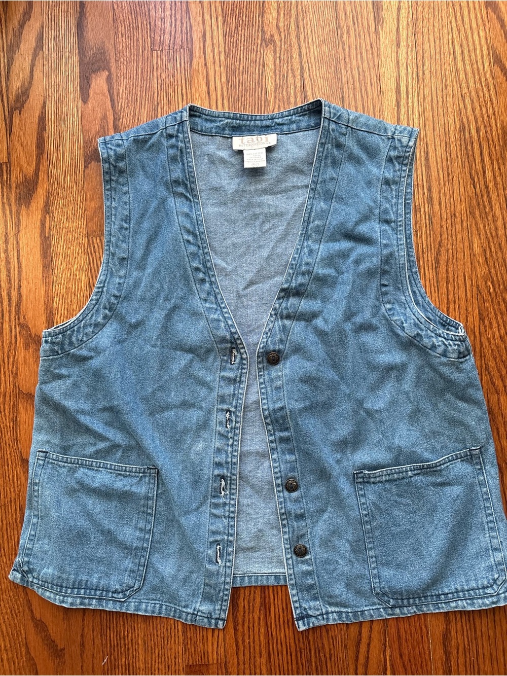 Denim Utility Vest - Blue